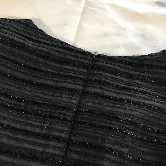 Cynthia Rowley Black Sparkly Striped Dress - Picture 8 of 8